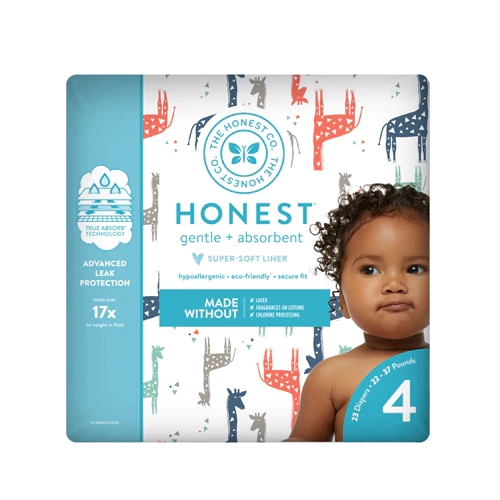 Fraldas Honest Company Gentle & Absorbent Tamanho 4 - 23 Fraldas