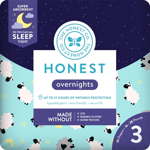 Fraldas Noturnas Honest Company Tamanho 3 - 26 Unidades (Aprox. 737g)
