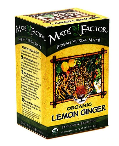 The Mate Factor Orgânico Limão Gengibre - 20 Sachês (20g)
