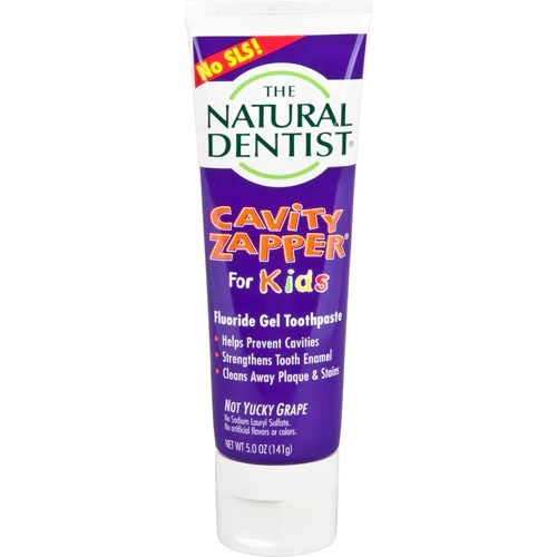 Creme Dental Infantil The Natural Dentist Cavity Zapper Uva 142g - Proteção Anticárie Deliciosa