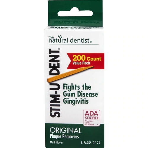 The Natural Dentist Stim U Dent Limpadores de Placa Original Menta - 8 Pacotes (Aprox. 680g)