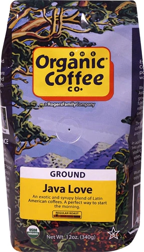 Café Torrado Regular Orgânico The Organic Coffee Co - Java Love - 340g