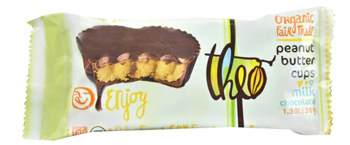 Theo Chocolate com Manteiga de Amendoim e Chocolate ao Leite - 37g