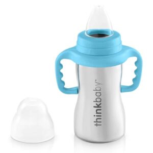 Thinkbaby Sippy of Steel Light Blue -- 9 oz