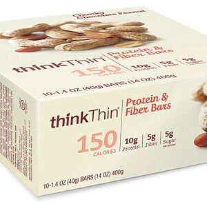 Barra de Proteína ThinkThin Chunky Chocolate Peanut Butter - 10 Barras (aprox. 454g)