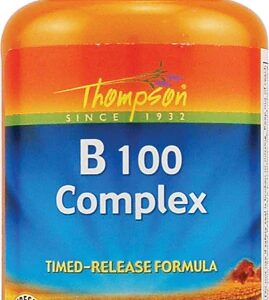 Thompson B 100 Complex Timed-Release 60 Tablets - Suplemento Vitamínico B Completo