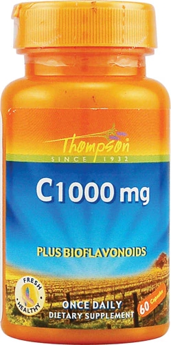 Thompson C Plus Bioflavonoids 1000mg - 60 Cápsulas: Imunidade e Vitalidade