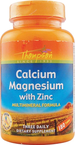 Thompson Cálcio Magnésio com Zinco Multimineral 180 Comprimidos
