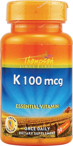 Thompson K Vitamina K 100 mcg - 30 Cápsulas