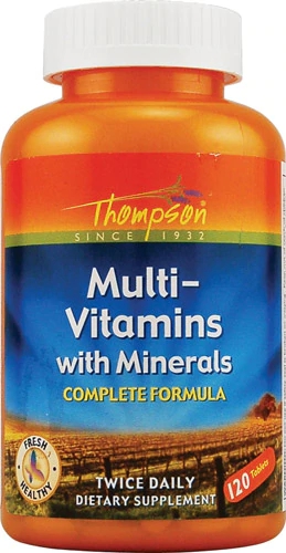 Thompson Multi-Vitamínico com Minerais - 120 Comprimidos: Energia e Vitalidade Essenciais