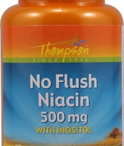 Thompson No Flush Niacina 500mg - 30 Cápsulas Vegetarianas