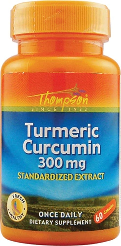 Thompson Turmeric Curcumin 300mg - 60 Cápsulas - Anti-inflamatório Natural