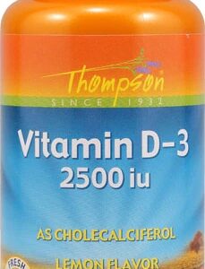 Thompson Vitamina D3 Limão 2500 UI - 90 Gomas Mastigáveis