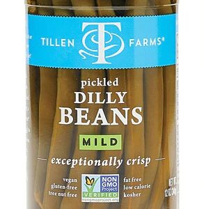 Picles de Pepino Dilly Beans Tillen Farms Suave 340g