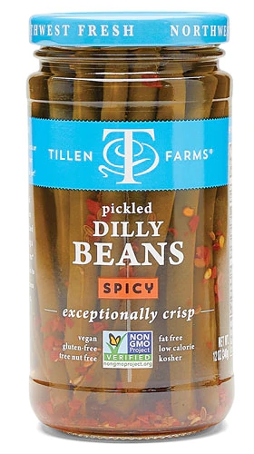 Pepino em Conserva Apimentado Tillen Farms Spicy Dilly Beans 340g