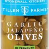 Comprar tillen farms garlic jalapeno olives in vermouth -- 12 oz preço no brasil condiments food & beverages olives suplementos em oferta suplemento importado loja 1 online promoção -