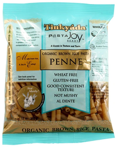Macarrão Penne de Arroz Integral Orgânico Tinkyada Sem Glúten 340g