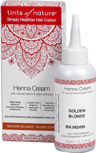 Tints of Nature Henna Cream Golden Blonde - Coloração Capilar 73ml
