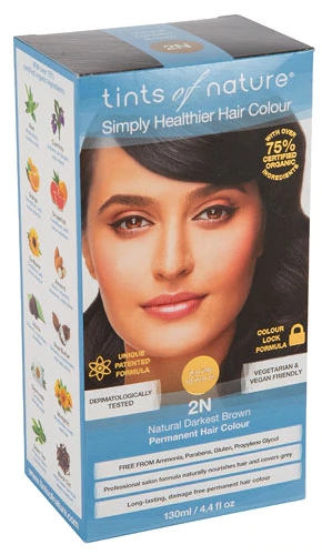 Tinta Permanente Tints of Nature 2N Marrom Escuro Natural 120ml - Coloração Vegana