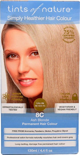 Tints of Nature Coloração Permanente Louro Acinzentado 8C 130ml