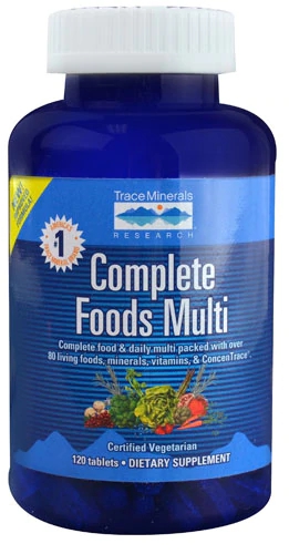 Trace Minerals Research Complete Foods Multi™ - 120 Comprimidos: Nutrição Completa para Vitalidade Diária