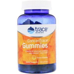Trace Minerals Research ConcenTrace Gummies Sabor Abacaxi Natural - 90 Gomas