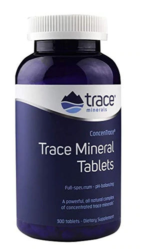 Trace Minerals Research ConcenTrace Suplemento de Minerais 300 Comprimidos - Essencial para o Bem-Estar