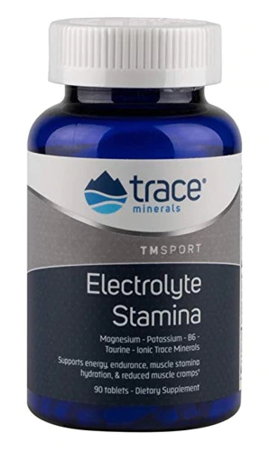 Trace Minerals Research Electrolyte Stamina 90 Tabletes - Reposição de Eletrólitos e Minerais Essenciais