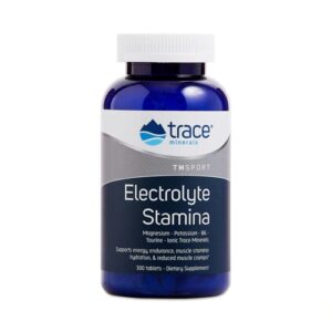 Trace Minerals Research Electrolyte Stamina 300 Comprimidos - Reposição de Eletrólitos Essenciais