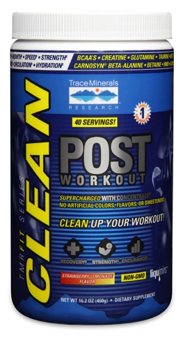 Trace Minerals Research TMRFIT Clean Post-Workout Sabor Morango Limonada 459g