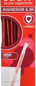 Trace Minerals Research VitaStraw™ Magnesium & B6 Cherry -- 7 Straws