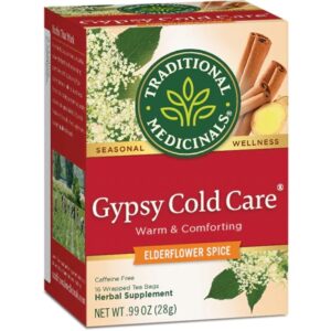 Chá de Ervas Gypsy Cold Care Traditional Medicinals - 16 Sachês (23g)