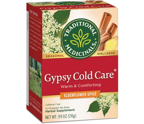 Chá de Ervas Gypsy Cold Care Traditional Medicinals - 16 Sachês (23g)