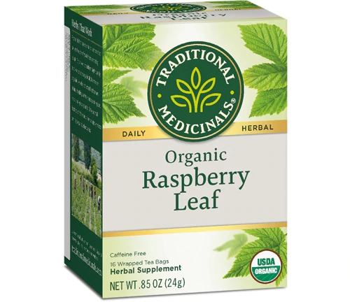 Chá Orgânico de Folha de Framboesa Traditional Medicinals - 16 Sachês (Aprox. 24g)