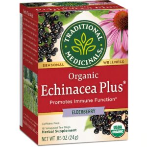 Chá Orgânico de Equinácea com Sabugueiro Traditional Medicinals - 16 Sachês (28g)