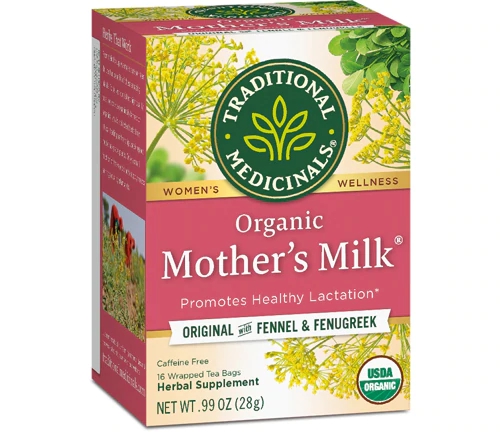 Chá Orgânico Para Lactantes Traditional Medicinals Mother's Milk 16 Sachês