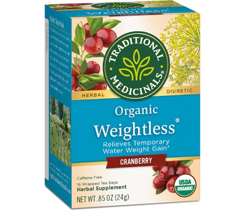 Chá de Ervas Orgânico Traditional Medicinals Weightless Cranberry - 16 Saquinhos (Aprox. 28g)