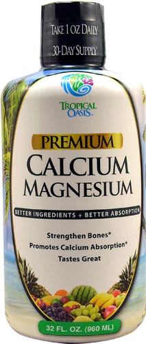Tropical Oasis Cálcio Magnésio Líquido Premium 946ml - Suplemento Essencial
