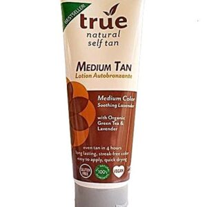 True Natural Loção Autobronzeadora Média - 100ml - Tom Dourado Natural
