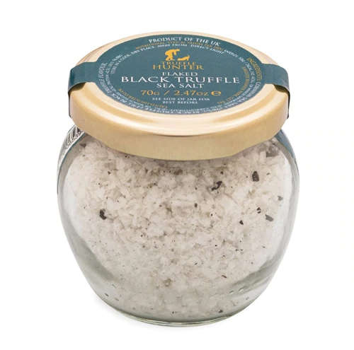 Sal Marinho Negro Trufado Flakes Truffle Hunter 70g - Tempero Gourmet