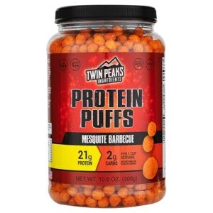 Twin Peaks Protein Puffs Sabor Churrasco Mesquite 299g - Lanche Proteico