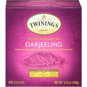 Comprar twinings 100% pure black tea darjeeling -- 50 tea bags preço no brasil beverages black tea food & beverages suplementos em oferta tea suplemento importado loja 25 online promoção -
