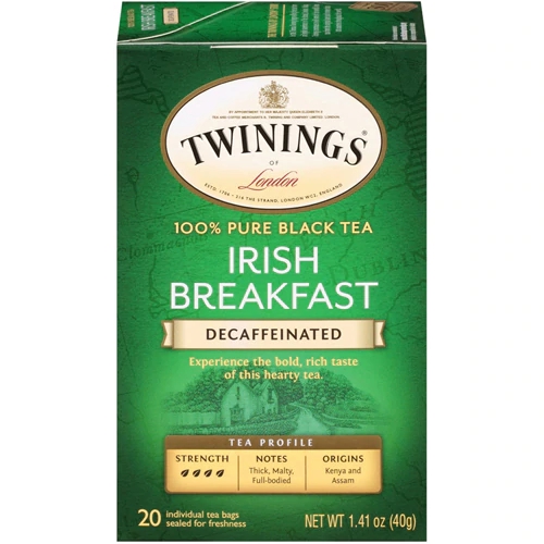 Twinings Classics Black Tea Decaffeinated Irish Breakfast -- 20 Tea Bags