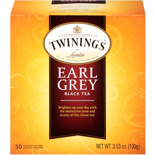Chá Preto Twinings Earl Grey Clássicos - 50 Sachês 100g