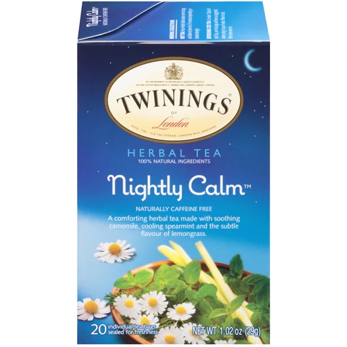 Chá Twinings Herbal Nightly Calm 20 Sachês - Bem-Estar Noturno