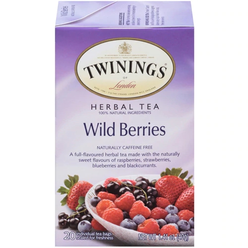 Chá de Frutas Vermelhas Twinings Wild Berries - 20 Sachês