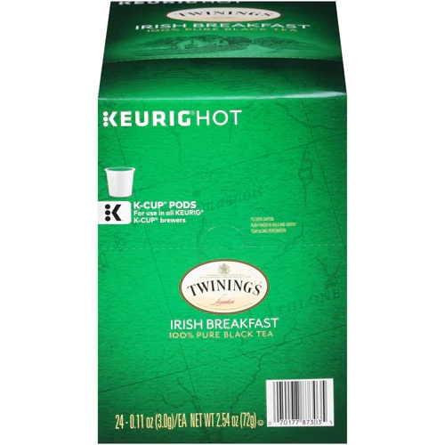 Chá Preto Twinings Irish Breakfast para Cafeteira Keurig - 24 Cápsulas K-Cups