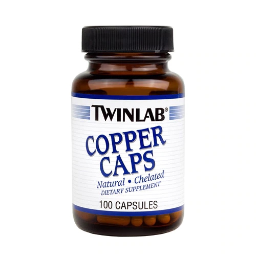 Twinlab Copper Caps 100 Cápsulas - Zinco e Cobre para Imunidade e Energia