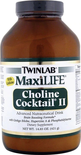 Twinlab MaxiLIFE™ Choline Cocktail® II - Suplemento Energético e Cognitivo 421g