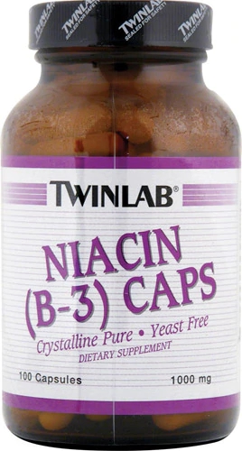 Twinlab Niacina B-3 Caps 1000mg - 100 Cápsulas: Energia e Bem-Estar Essenciais
